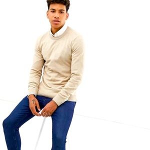 New Look | Crew Sweater in Camel